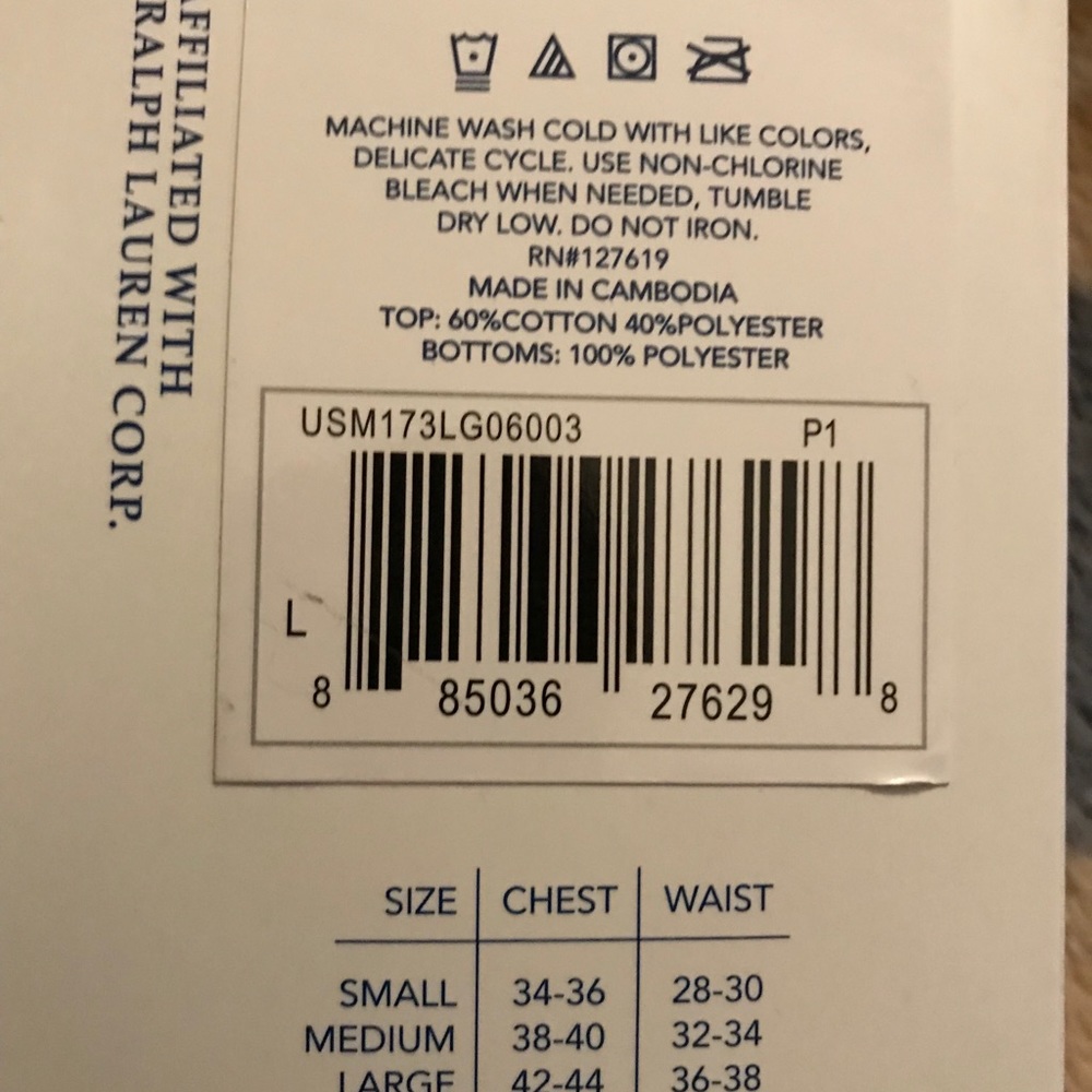 NWT US Polo fleece pajama set - Picture 3 of 4
